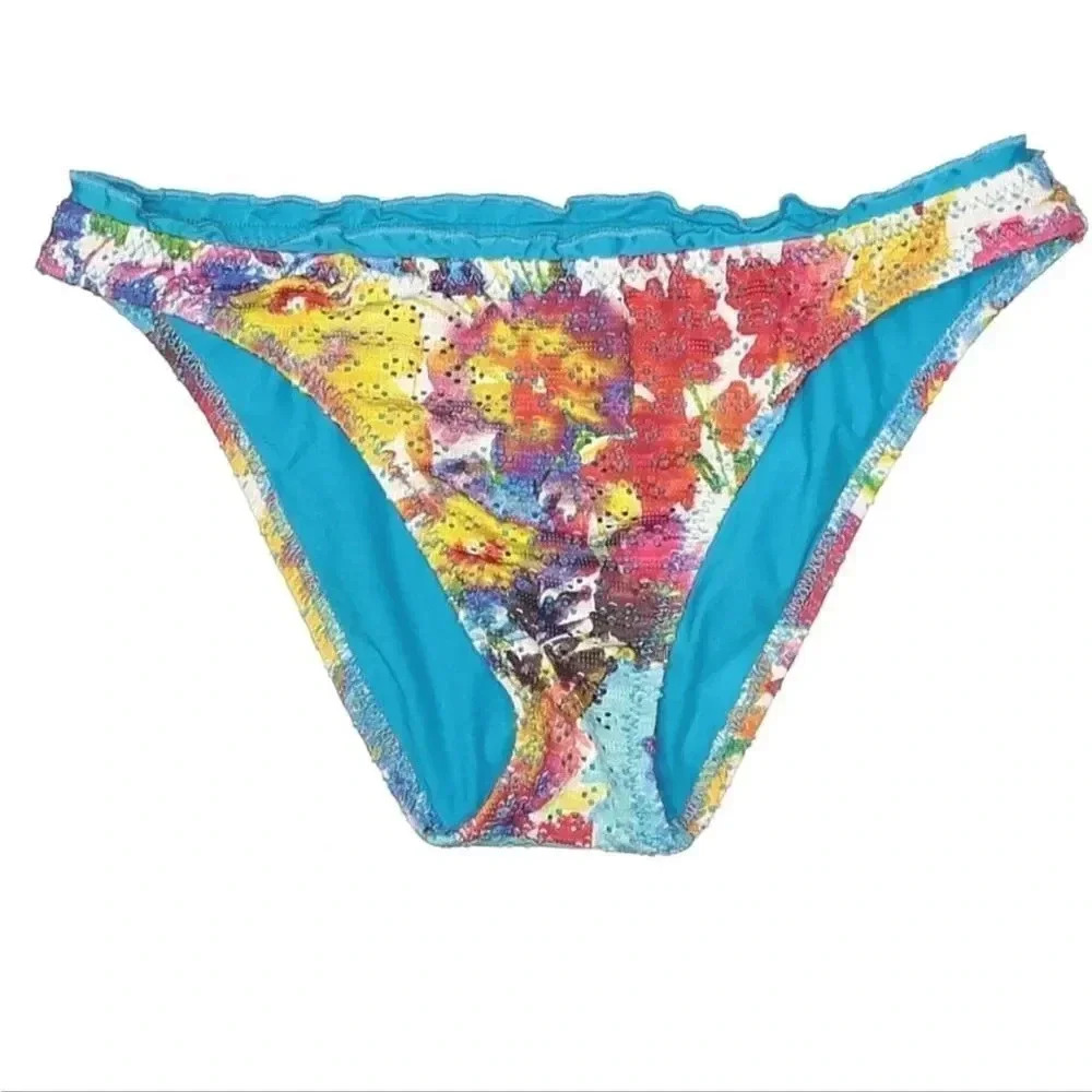 Becca By Rebecca Virtue floral bikini bottoms Size Small